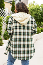 Load image into Gallery viewer, Plus Size Plaid Curved Hem Button Front Shirt
